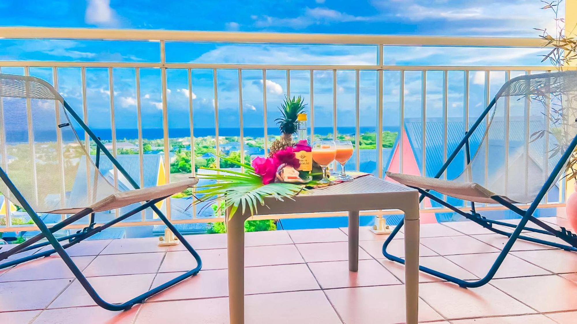 Magnifique Appartement Fleurs Caraibes - 6 Personnes En Residence Avec Piscine Privee - Sainte Anne מראה חיצוני תמונה